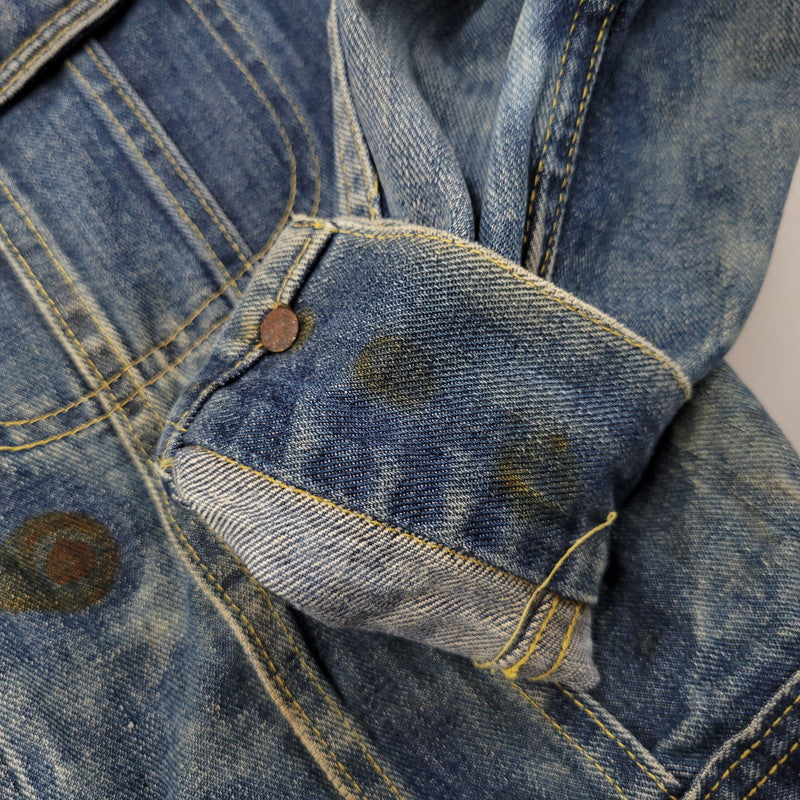 【現状渡し品】【メンズ】 Lee リー PATD-153438 101-J 刻印21 USA製 胸ポケ内ユニオンチケット付き 70-80S DENIM JACKET 70-80年代 デニム ジャケット トップス アウター 146-250917-cs-14-izu サイズ：不明 カラー：インディゴ 万代Net店