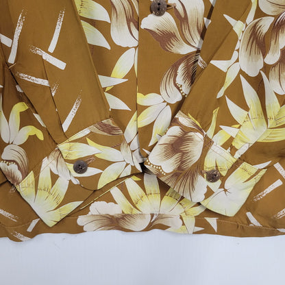 【中古品】【メンズ】 SUN SURF サンサーフ FIRELAND アイルランド M22175 OPEN COLLR RAYON ALOHA LS SHIRT オープンカラー レーヨン アロハ ロングスリーブ シャツ トップス 長袖 145-250917-cs-13-izu サイズ：L カラー：ブラウン系 万代Net店