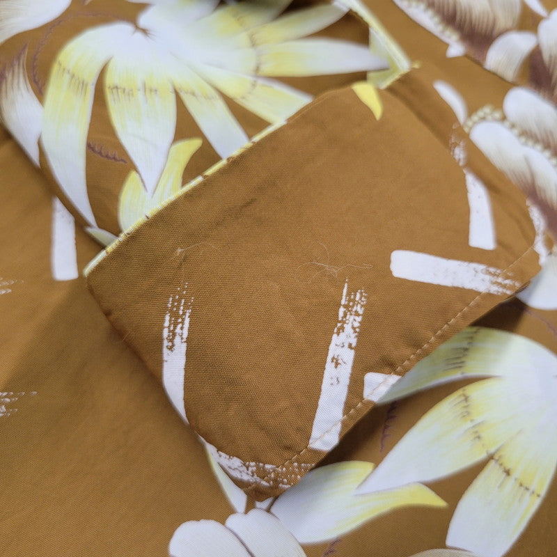 【中古品】【メンズ】 SUN SURF サンサーフ FIRELAND アイルランド M22175 OPEN COLLR RAYON ALOHA LS SHIRT オープンカラー レーヨン アロハ ロングスリーブ シャツ トップス 長袖 145-250917-cs-13-izu サイズ：L カラー：ブラウン系 万代Net店