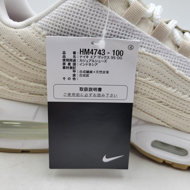 【中古美品】【メンズ】 NIKE ナイキ × LEVI’S リーバイス AIR MAX 95 OG HM4743-100 エアマックス 95 OG スニーカー シューズ 靴 160-250917-as-01-izu サイズ：29cm カラー：LT OREWOOD BRN/WHITE-GYM RED 万代Net店