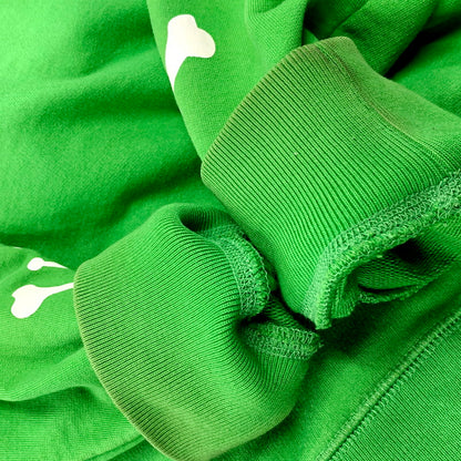 【現状渡し品】【メンズ】 STUSSY AUTHENTIC ステューシー オーセンティック SLEEVE SKULL ZIP UP HOODED SWEATSHIRT ジップアップ フーデッド スウェットシャツ パーカー 長袖 トップス 142-250918-as-18-izu サイズ：L カラー：グリーン 万代Net店