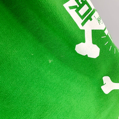 【現状渡し品】【メンズ】 STUSSY AUTHENTIC ステューシー オーセンティック SLEEVE SKULL ZIP UP HOODED SWEATSHIRT ジップアップ フーデッド スウェットシャツ パーカー 長袖 トップス 142-250918-as-18-izu サイズ：L カラー：グリーン 万代Net店