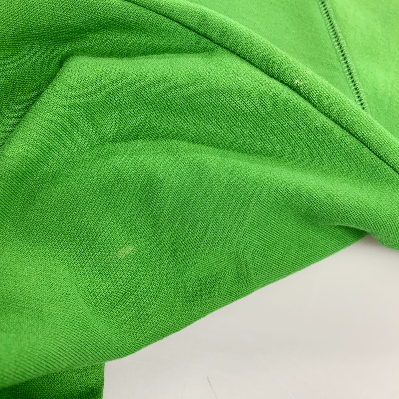 【現状渡し品】【メンズ】 STUSSY AUTHENTIC ステューシー オーセンティック SLEEVE SKULL ZIP UP HOODED SWEATSHIRT ジップアップ フーデッド スウェットシャツ パーカー 長袖 トップス 142-250918-as-18-izu サイズ：L カラー：グリーン 万代Net店