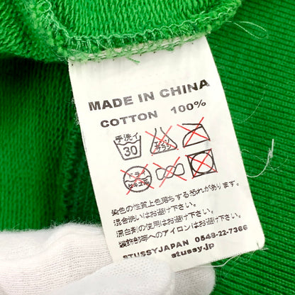 【現状渡し品】【メンズ】 STUSSY AUTHENTIC ステューシー オーセンティック SLEEVE SKULL ZIP UP HOODED SWEATSHIRT ジップアップ フーデッド スウェットシャツ パーカー 長袖 トップス 142-250918-as-18-izu サイズ：L カラー：グリーン 万代Net店