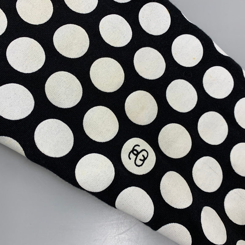 【中古品】【メンズ】 STUSSY AUTHENTIC ステューシー オーセンティック ZIP UP HOODED SWEATSHIRT ジップアップ フーデッド スウェットシャツ 水玉 パーカー 長袖 トップス 142-250920-as-15-izu サイズ：S カラー：ブラック×ホワイト 万代Net店