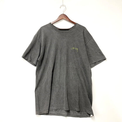 【中古品】【メンズ】 STUSSY ステューシー FU DOG PIGMENT DYED TEE ピグメント ダイ Tシャツ 半袖 トップス 142-250918-as-17-izu サイズ：L カラー：チャコール 万代Net店