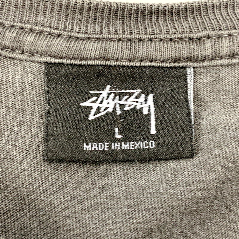 【中古品】【メンズ】 STUSSY ステューシー FU DOG PIGMENT DYED TEE ピグメント ダイ Tシャツ 半袖 トップス 142-250918-as-17-izu サイズ：L カラー：チャコール 万代Net店