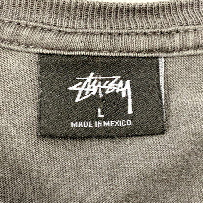 【中古品】【メンズ】 STUSSY ステューシー FU DOG PIGMENT DYED TEE ピグメント ダイ Tシャツ 半袖 トップス 142-250918-as-17-izu サイズ：L カラー：チャコール 万代Net店