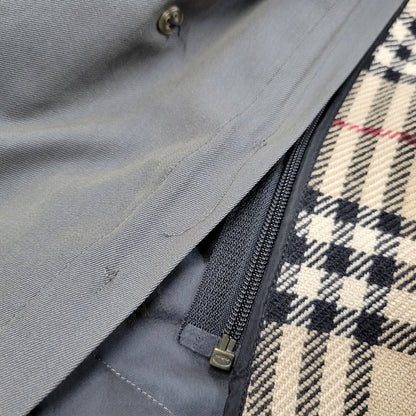 【現状渡し品】【メンズ】 BURBERRY LONDON バーバリー ロンドン BBB55-566-79 日本製 SOUTIEN COLLAR COAT ステンカラー コート アウター 141-250917-cs-16-izu サイズ：96-180-7 カラー：チャコール 万代Net店