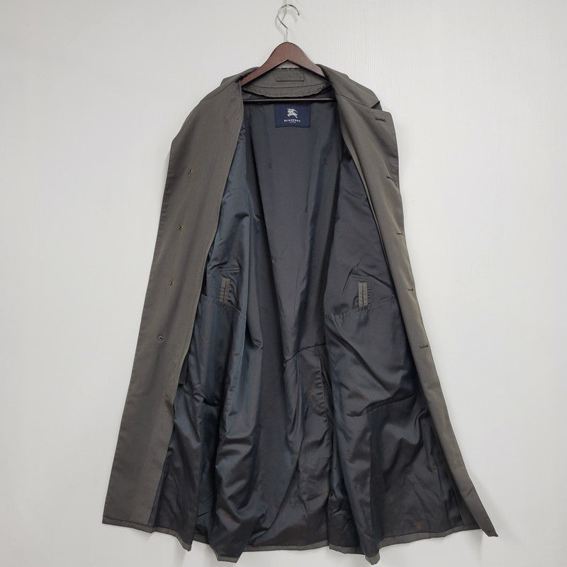 【現状渡し品】【メンズ】 BURBERRY LONDON バーバリー ロンドン BBB55-566-79 日本製 SOUTIEN COLLAR COAT ステンカラー コート アウター 141-250917-cs-16-izu サイズ：96-180-7 カラー：チャコール 万代Net店