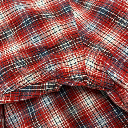 【現状渡し品】【メンズ】 BLAKE CHECK LS BD SHIRT チェック ロングスリーブ ボタンダウン シャツ 長袖 トップス 146-251031-as-27-izu サイズ：XL カラー：レッド系 万代Net店