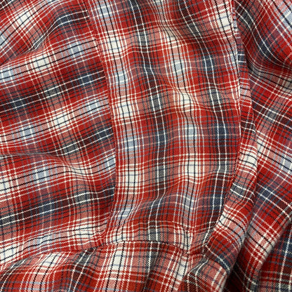 【現状渡し品】【メンズ】 BLAKE CHECK LS BD SHIRT チェック ロングスリーブ ボタンダウン シャツ 長袖 トップス 146-251031-as-27-izu サイズ：XL カラー：レッド系 万代Net店
