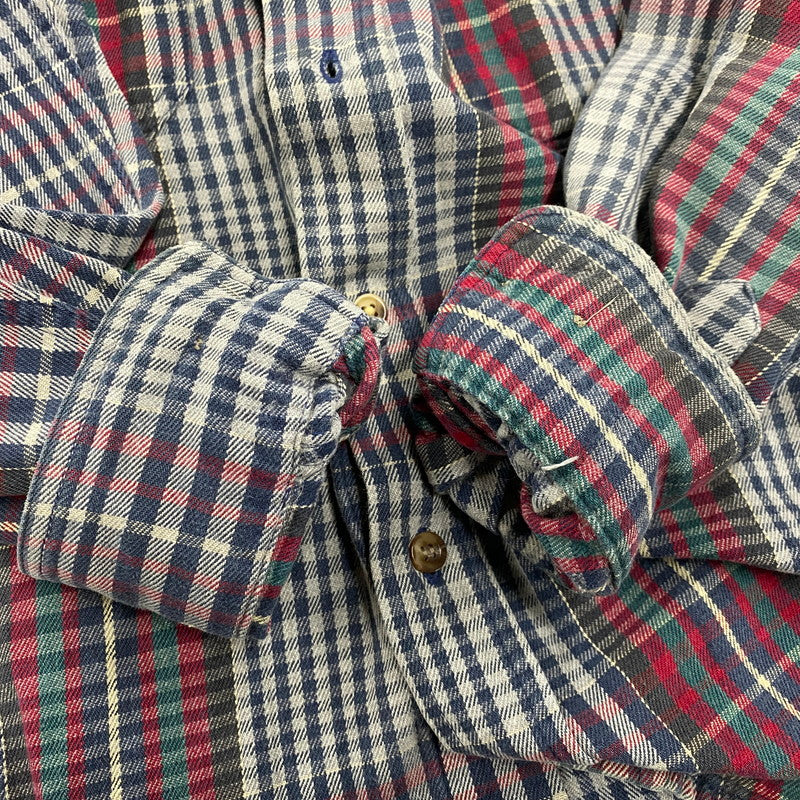 【中古品】【メンズ】 WOOLRICH ウールリッチ COTTON CHECK LS SHIRT コットン チェック ロングスリーブ シャツ 長袖 トップス 146-251031-as-17-izu サイズ：M カラー：マルチカラー 万代Net店