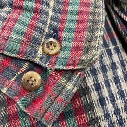 【中古品】【メンズ】 WOOLRICH ウールリッチ COTTON CHECK LS SHIRT コットン チェック ロングスリーブ シャツ 長袖 トップス 146-251031-as-17-izu サイズ：M カラー：マルチカラー 万代Net店