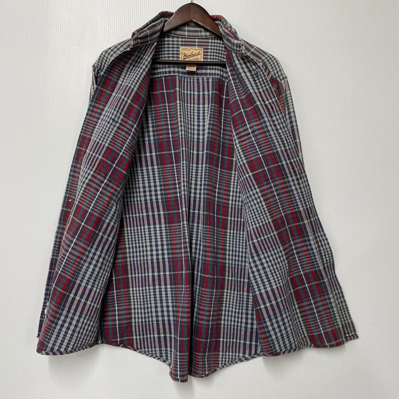 【中古品】【メンズ】 WOOLRICH ウールリッチ COTTON CHECK LS SHIRT コットン チェック ロングスリーブ シャツ 長袖 トップス 146-251031-as-17-izu サイズ：M カラー：マルチカラー 万代Net店