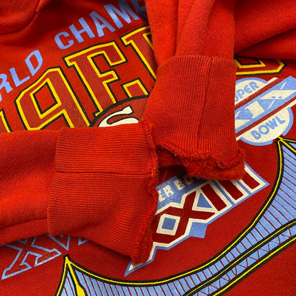 【中古品】【メンズ】 RUSSELL ATHLETIC ラッセルアスレティック 49ERS HOODED SWEATSHIRT フーデッド スウェットシャツ USA製 パーカー 長袖 トップス 146-251031-as-23-izu サイズ：M カラー：レッド 万代Net店