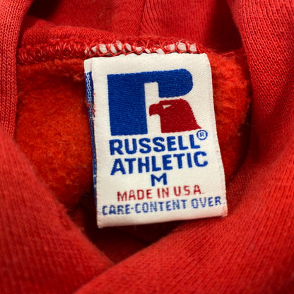 【中古品】【メンズ】 RUSSELL ATHLETIC ラッセルアスレティック 49ERS HOODED SWEATSHIRT フーデッド スウェットシャツ USA製 パーカー 長袖 トップス 146-251031-as-23-izu サイズ：M カラー：レッド 万代Net店