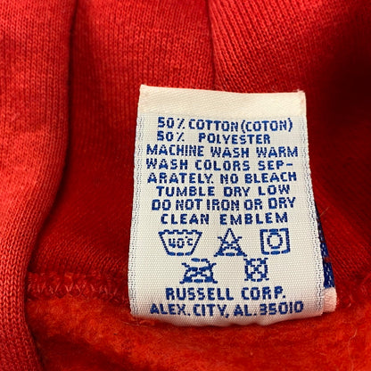 【中古品】【メンズ】 RUSSELL ATHLETIC ラッセルアスレティック 49ERS HOODED SWEATSHIRT フーデッド スウェットシャツ USA製 パーカー 長袖 トップス 146-251031-as-23-izu サイズ：M カラー：レッド 万代Net店