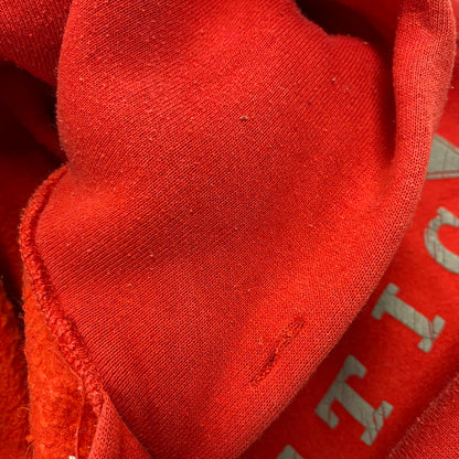【中古品】【メンズ】 RUSSELL ATHLETIC ラッセルアスレティック BIG LOGO HOODED SWEATSHIRT ビッグロゴ フーデッド スウェットシャツ USA製 パーカー 長袖 トップス 146-251031-as-19-izu サイズ：S カラー：レッド 万代Net店