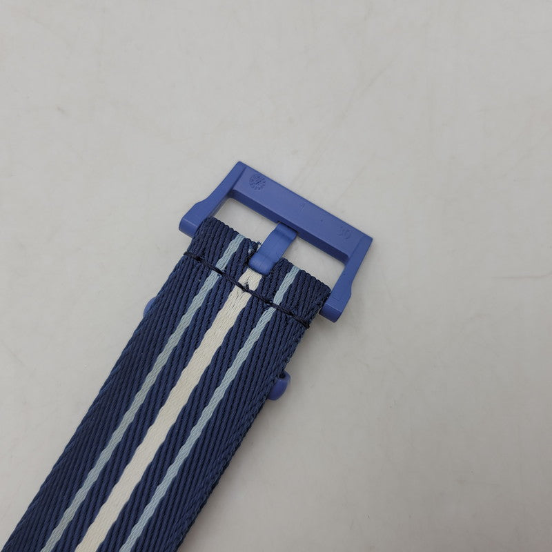 【中古品】【メンズ/レディース】 Swatch スウォッチ × BLANCPAIN ブランパン SCUBA FIFTY FATHOMS ATLANTIC OCEAN S035A100 スキューバ フィフティ ファゾムス 自動巻き 腕時計 197-250921-as-23-izu カラー：ブルー系 万代Net店