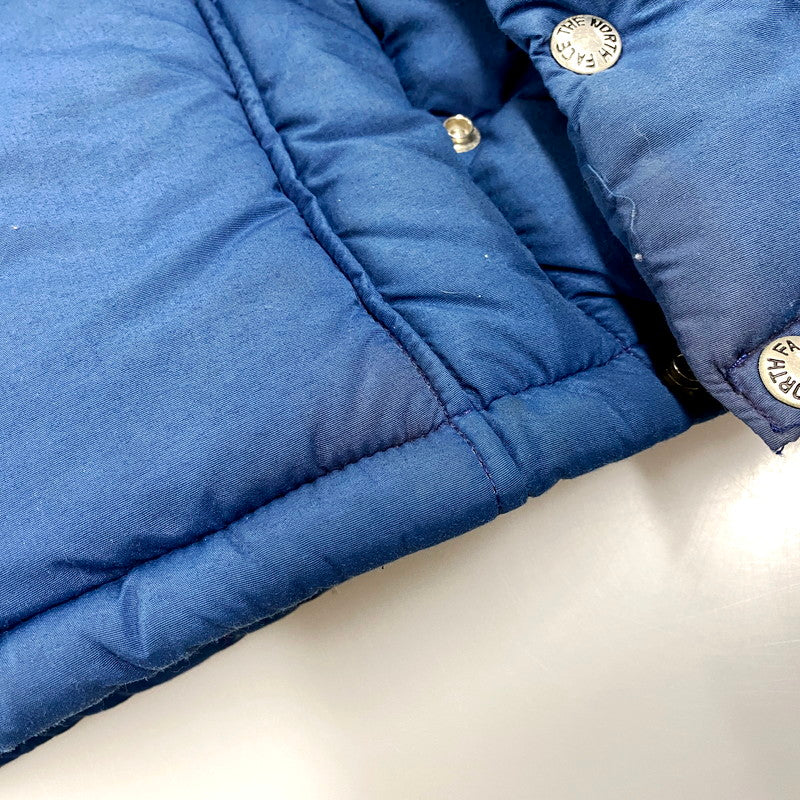 【中古品】【メンズ】 THE NORTH FACE ザ・ノースフェイス USA製 茶タグ 70S DOWN VEST 70年代 ダウンベスト トップス ベスト 144-250919-cs-11-izu サイズ：M カラー：ブルー 万代Net店
