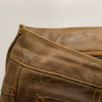 【現状渡し品】【メンズ】 503S2 COW LEATHER PANTS カウ レザー パンツ ボトムス ズボン 157-260109-cs-17-izu サイズ：M カラー：ブラウン 万代Net店