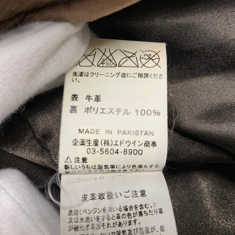 【現状渡し品】【メンズ】 503S2 COW LEATHER PANTS カウ レザー パンツ ボトムス ズボン 157-260109-cs-17-izu サイズ：M カラー：ブラウン 万代Net店