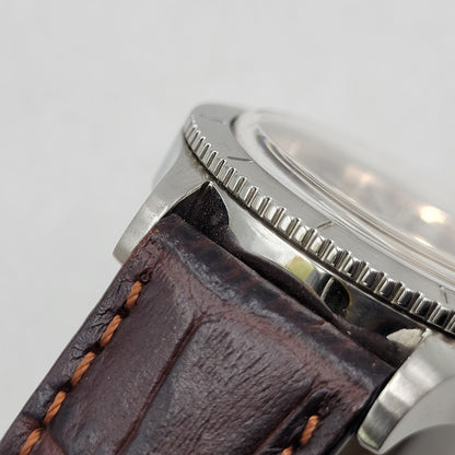 【中古品】【メンズ/レディース】 KATHARINE HAMNETT キャサリン・ハムネット RETRO MILITARY QUARTZ KH-20E4 レトロ ミリタリー クォーツ 腕時計 197-251129-as-25-izu カラー：シルバー×ネイビー×ブラウン 万代Net店