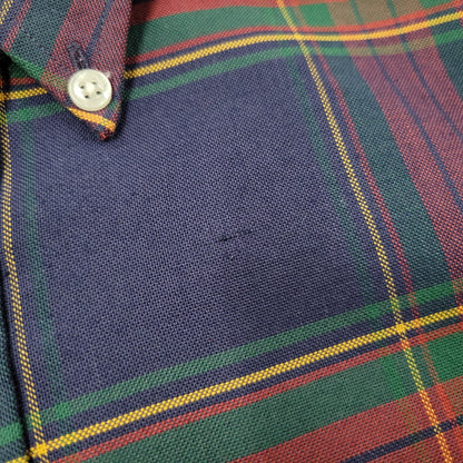 【中古品】【メンズ】 L.L.BEAN エルエルビーン 80S BUTTON DOWN CHECK SHIRT ボタン ダウン チェック シャツ トップス 長袖 146-260203-cs-13-izu サイズ：13-33 カラー：マルチ 万代Net店
