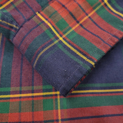 【中古品】【メンズ】 L.L.BEAN エルエルビーン 80S BUTTON DOWN CHECK SHIRT ボタン ダウン チェック シャツ トップス 長袖 146-260203-cs-13-izu サイズ：13-33 カラー：マルチ 万代Net店