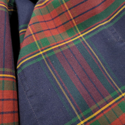 【中古品】【メンズ】 L.L.BEAN エルエルビーン 80S BUTTON DOWN CHECK SHIRT ボタン ダウン チェック シャツ トップス 長袖 146-260203-cs-13-izu サイズ：13-33 カラー：マルチ 万代Net店