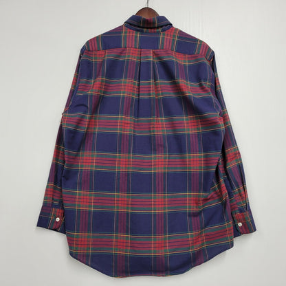 【中古品】【メンズ】 L.L.BEAN エルエルビーン 80S BUTTON DOWN CHECK SHIRT ボタン ダウン チェック シャツ トップス 長袖 146-260203-cs-13-izu サイズ：13-33 カラー：マルチ 万代Net店