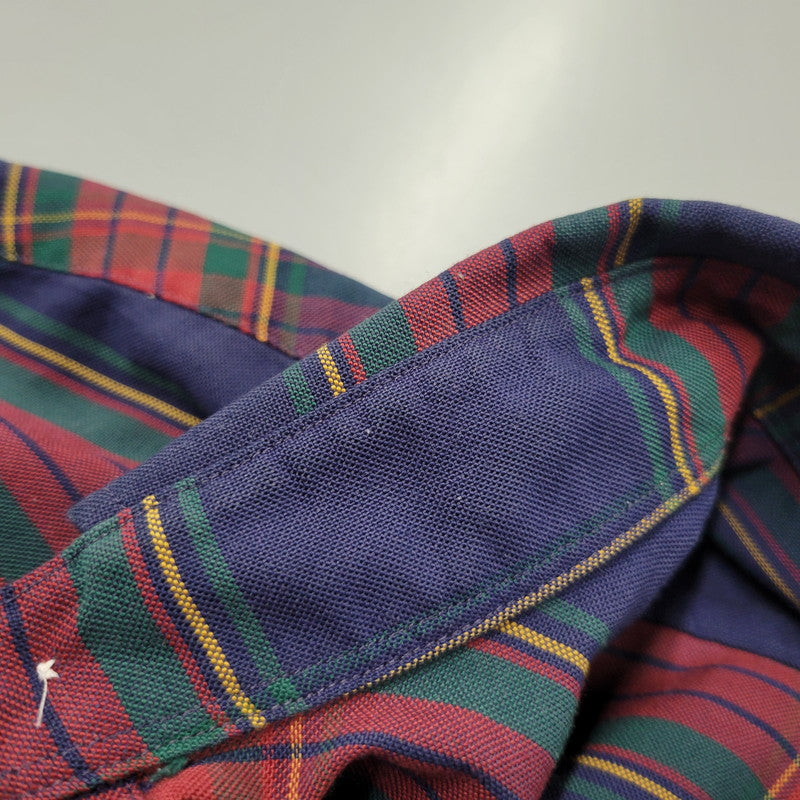 【中古品】【メンズ】 L.L.BEAN エルエルビーン 80S BUTTON DOWN CHECK SHIRT ボタン ダウン チェック シャツ トップス 長袖 146-260203-cs-13-izu サイズ：13-33 カラー：マルチ 万代Net店