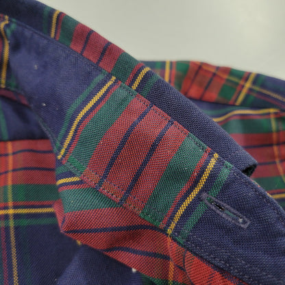 【中古品】【メンズ】 L.L.BEAN エルエルビーン 80S BUTTON DOWN CHECK SHIRT ボタン ダウン チェック シャツ トップス 長袖 146-260203-cs-13-izu サイズ：13-33 カラー：マルチ 万代Net店