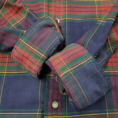 【中古品】【メンズ】 L.L.BEAN エルエルビーン 80S BUTTON DOWN CHECK SHIRT ボタン ダウン チェック シャツ トップス 長袖 146-260203-cs-13-izu サイズ：13-33 カラー：マルチ 万代Net店