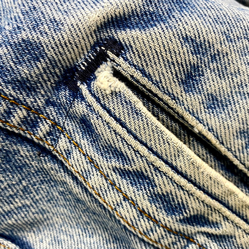 【現状渡し品】【メンズ】 Levi's リーバイス 70608-0216 USA製 80年製 80S NATIVE CUSTOM BOA DENIM JACKET ネイティブ カスタム ボア デニム ジャケット アウター 146-250919-cs-16-izu サイズ：40 カラー：ライトインディゴ 万代Net店