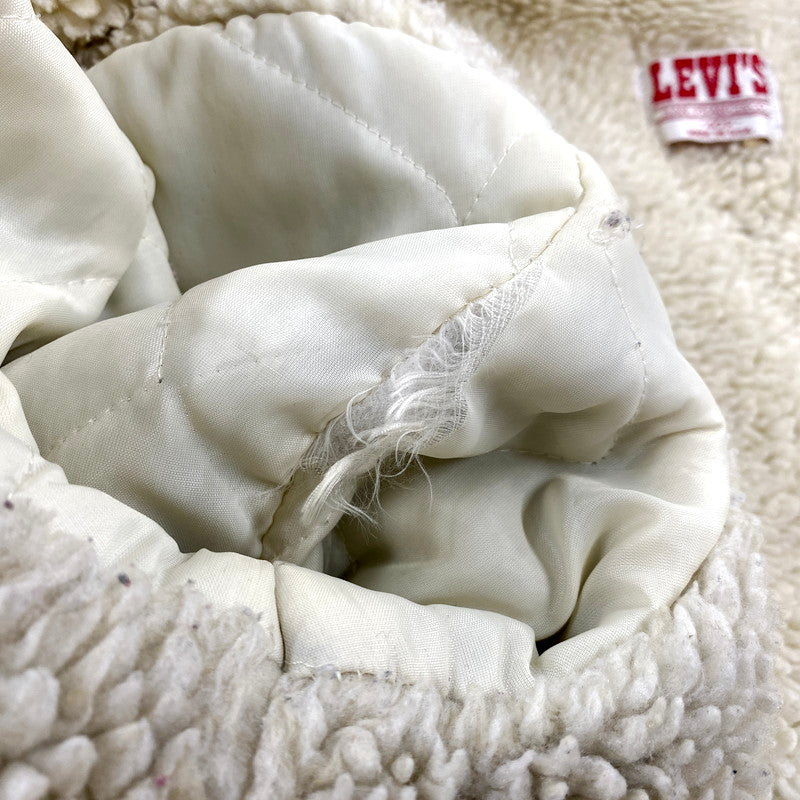 【現状渡し品】【メンズ】 Levi's リーバイス 70608-0216 USA製 80年製 80S NATIVE CUSTOM BOA DENIM JACKET ネイティブ カスタム ボア デニム ジャケット アウター 146-250919-cs-16-izu サイズ：40 カラー：ライトインディゴ 万代Net店