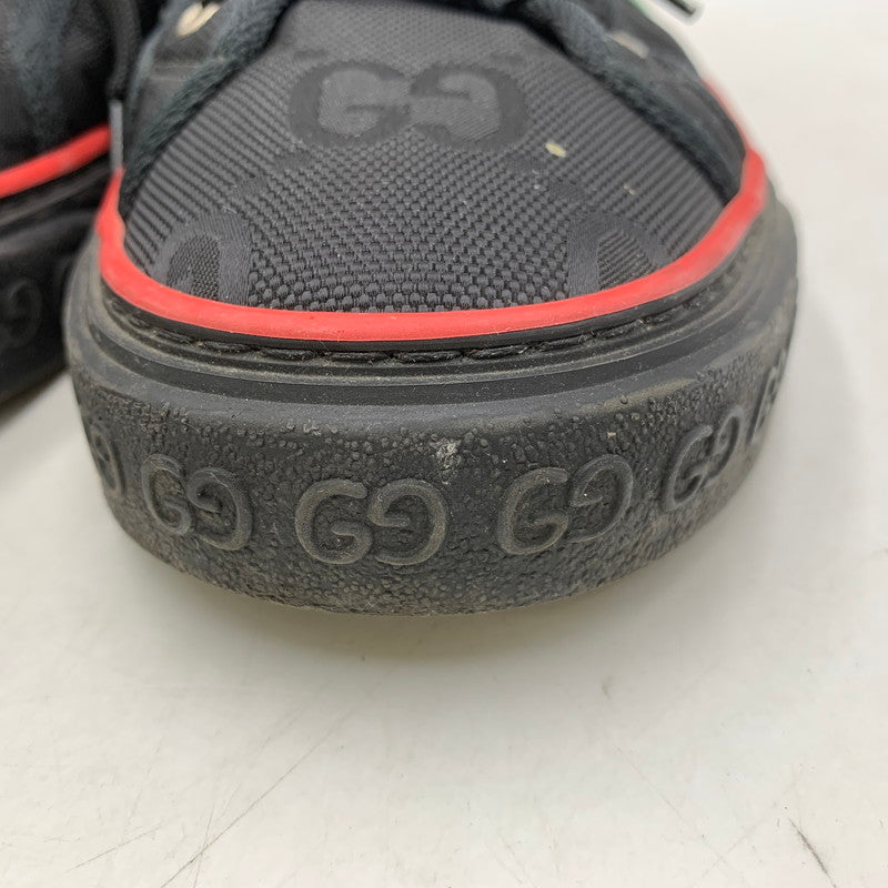 【中古品】【メンズ】 GUCCI グッチ GG TENNIS 1977 SNEAKERS テニス スニーカー シューズ 靴 183-250919-cs-10-izu サイズ：9 カラー：ブラック 万代Net店