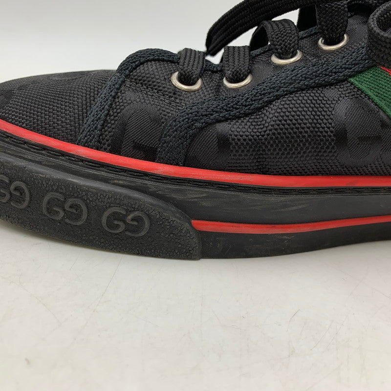 【中古品】【メンズ】 GUCCI グッチ GG TENNIS 1977 SNEAKERS テニス スニーカー シューズ 靴 183-250919-cs-10-izu サイズ：9 カラー：ブラック 万代Net店