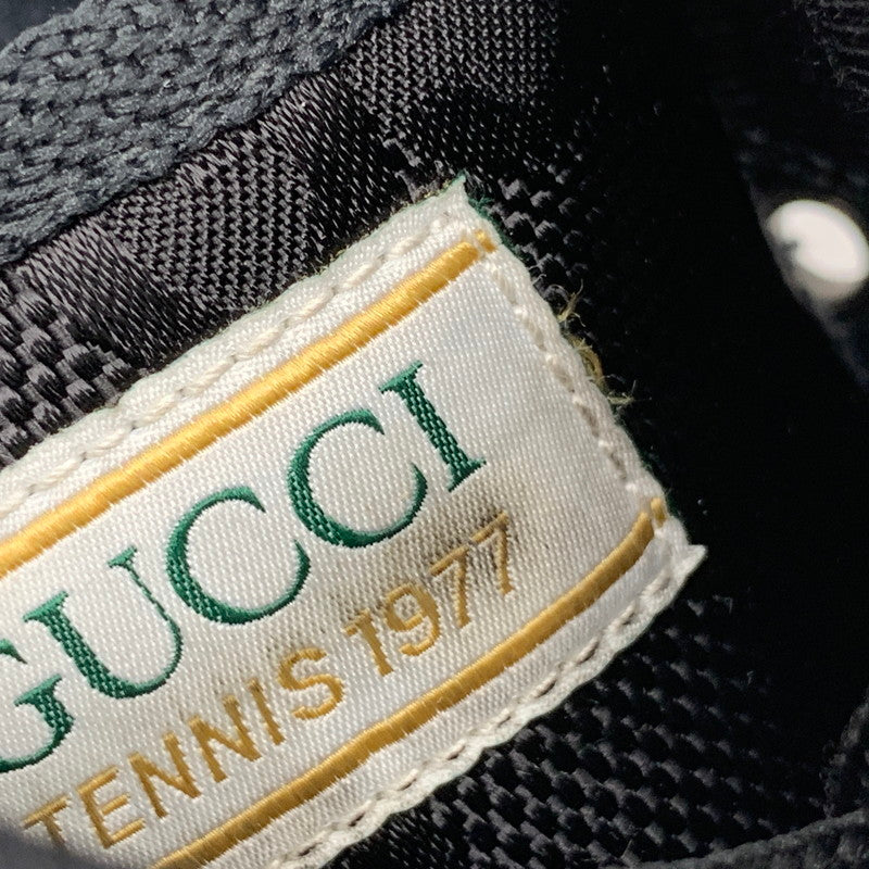 【中古品】【メンズ】 GUCCI グッチ GG TENNIS 1977 SNEAKERS テニス スニーカー シューズ 靴 183-250919-cs-10-izu サイズ：9 カラー：ブラック 万代Net店