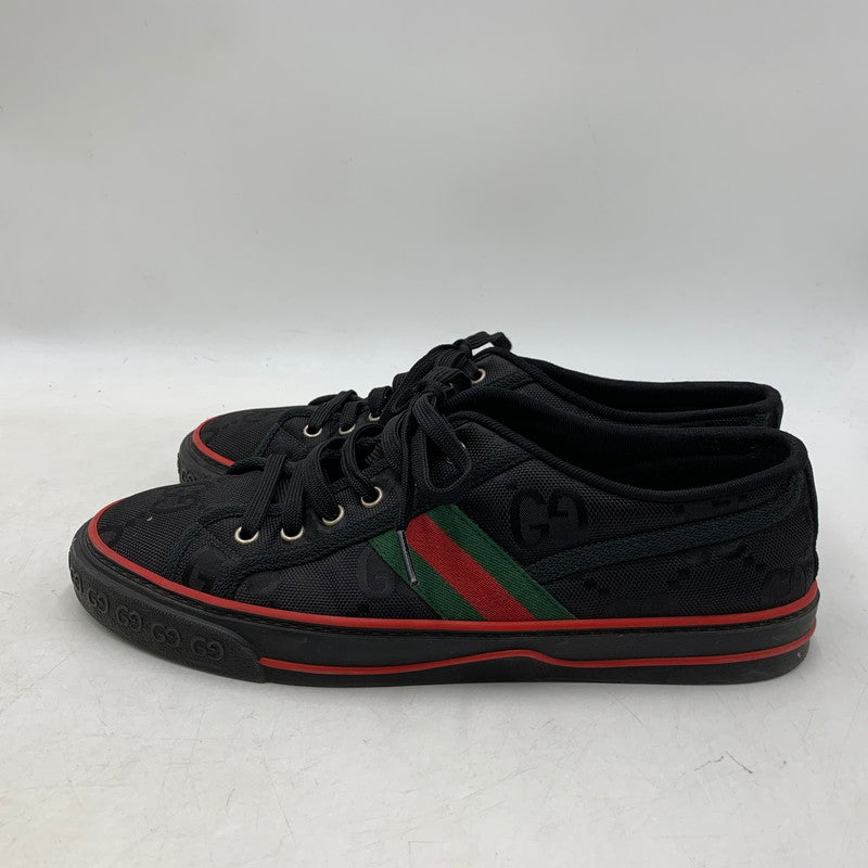 【中古品】【メンズ】 GUCCI グッチ GG TENNIS 1977 SNEAKERS テニス スニーカー シューズ 靴 183-250919-cs-10-izu サイズ：9 カラー：ブラック 万代Net店