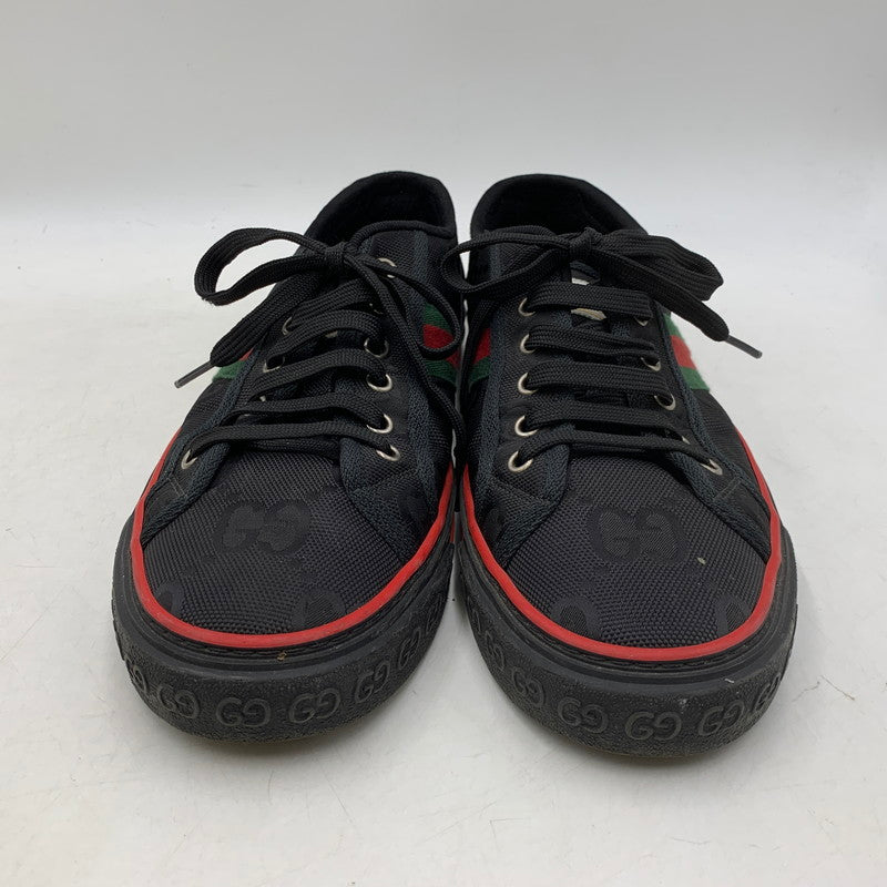 【中古品】【メンズ】 GUCCI グッチ GG TENNIS 1977 SNEAKERS テニス スニーカー シューズ 靴 183-250919-cs-10-izu サイズ：9 カラー：ブラック 万代Net店