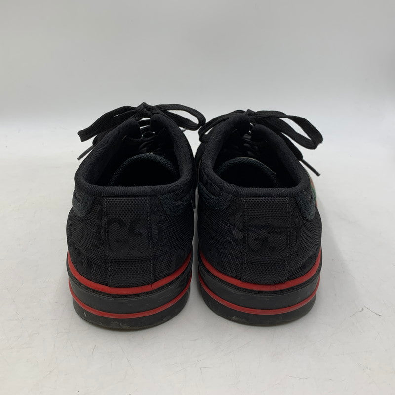 【中古品】【メンズ】 GUCCI グッチ GG TENNIS 1977 SNEAKERS テニス スニーカー シューズ 靴 183-250919-cs-10-izu サイズ：9 カラー：ブラック 万代Net店