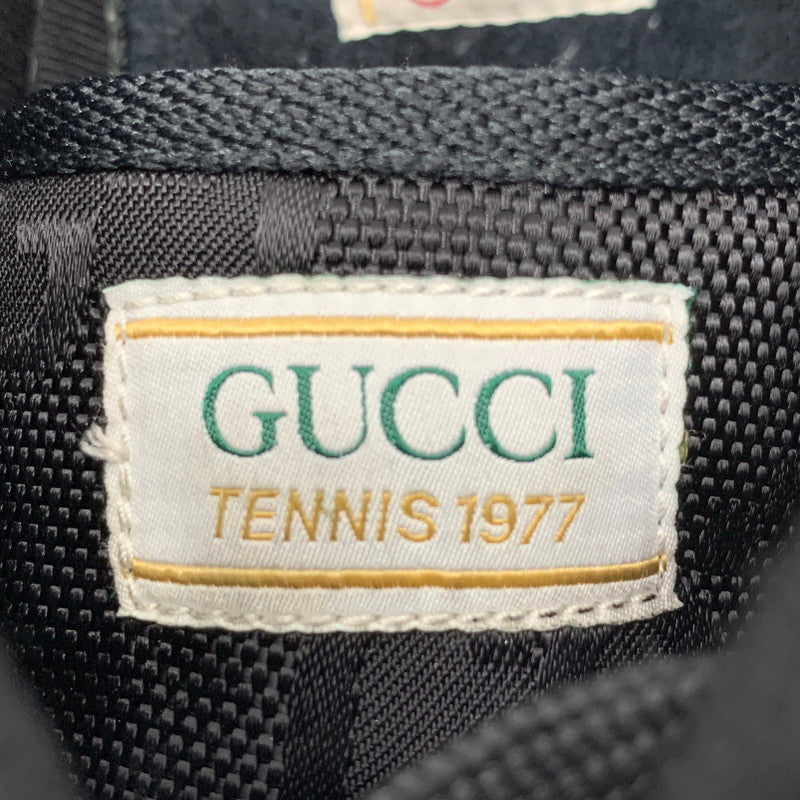 【中古品】【メンズ】 GUCCI グッチ GG TENNIS 1977 SNEAKERS テニス スニーカー シューズ 靴 183-250919-cs-10-izu サイズ：9 カラー：ブラック 万代Net店