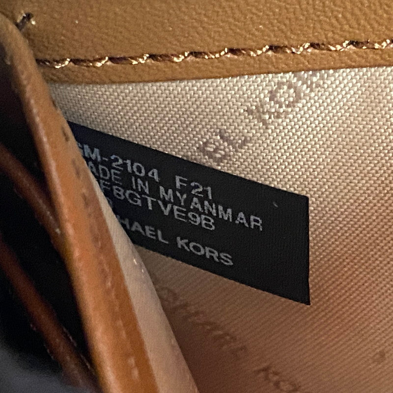 【中古品】【メンズ/レディース】 35F8GTVE9B MK SIGNATURE BROWN シグネチャー ブラウン ラウンドファスナー長財布 200-260102-cs-17-izu カラー：ブラウン 万代Net店