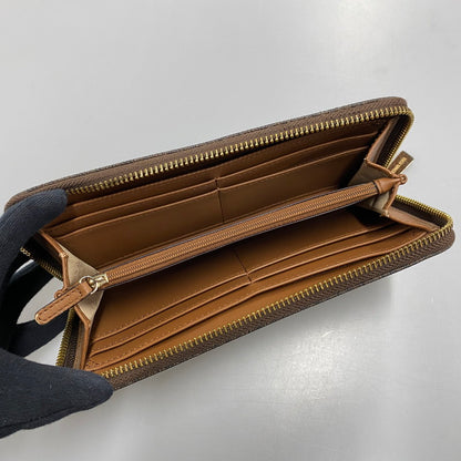 【中古品】【メンズ/レディース】 35F8GTVE9B MK SIGNATURE BROWN シグネチャー ブラウン ラウンドファスナー長財布 200-260102-cs-17-izu カラー：ブラウン 万代Net店
