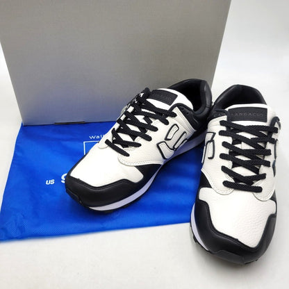 【中古美品】【メンズ】 Sangacio サンガッチョ WHITE BLACK ホワイト ブラック スニーカー シューズ 靴 162-250921-as-27-izu サイズ：27cm カラー：ホワイト×ブラック 万代Net店