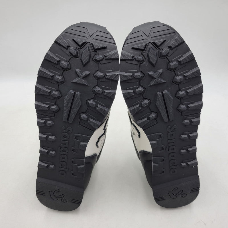 【中古美品】【メンズ】 Sangacio サンガッチョ WHITE BLACK ホワイト ブラック スニーカー シューズ 靴 162-250921-as-27-izu サイズ：27cm カラー：ホワイト×ブラック 万代Net店