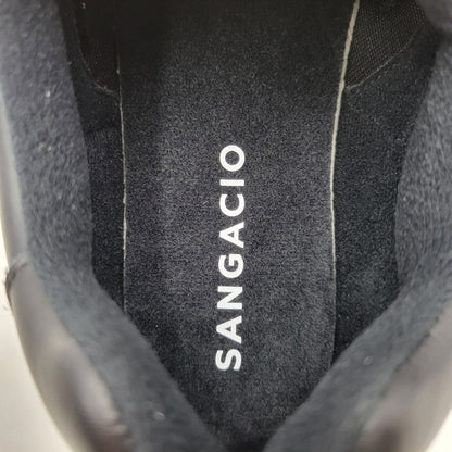 【中古美品】【メンズ】 Sangacio サンガッチョ WHITE BLACK ホワイト ブラック スニーカー シューズ 靴 162-250921-as-27-izu サイズ：27cm カラー：ホワイト×ブラック 万代Net店
