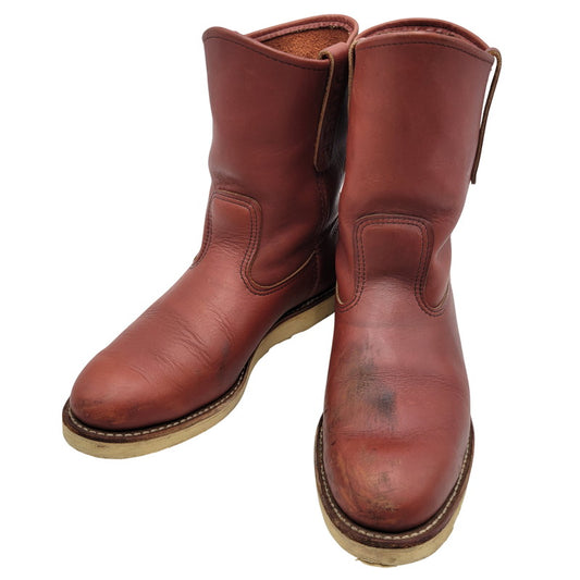 【中古品】【メンズ】 RED WING レッドウィング PECOS BOOTS 8866 ペコスブーツ USA製 刺繍羽タグ シューズ 靴 164-250921-as-31-izu サイズ：26.5cm カラー：レッド系 万代Net店